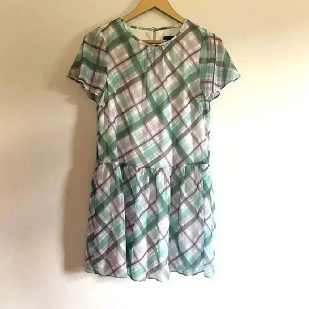 Ann Taylor Plaid Dress - Picture 3 of 13